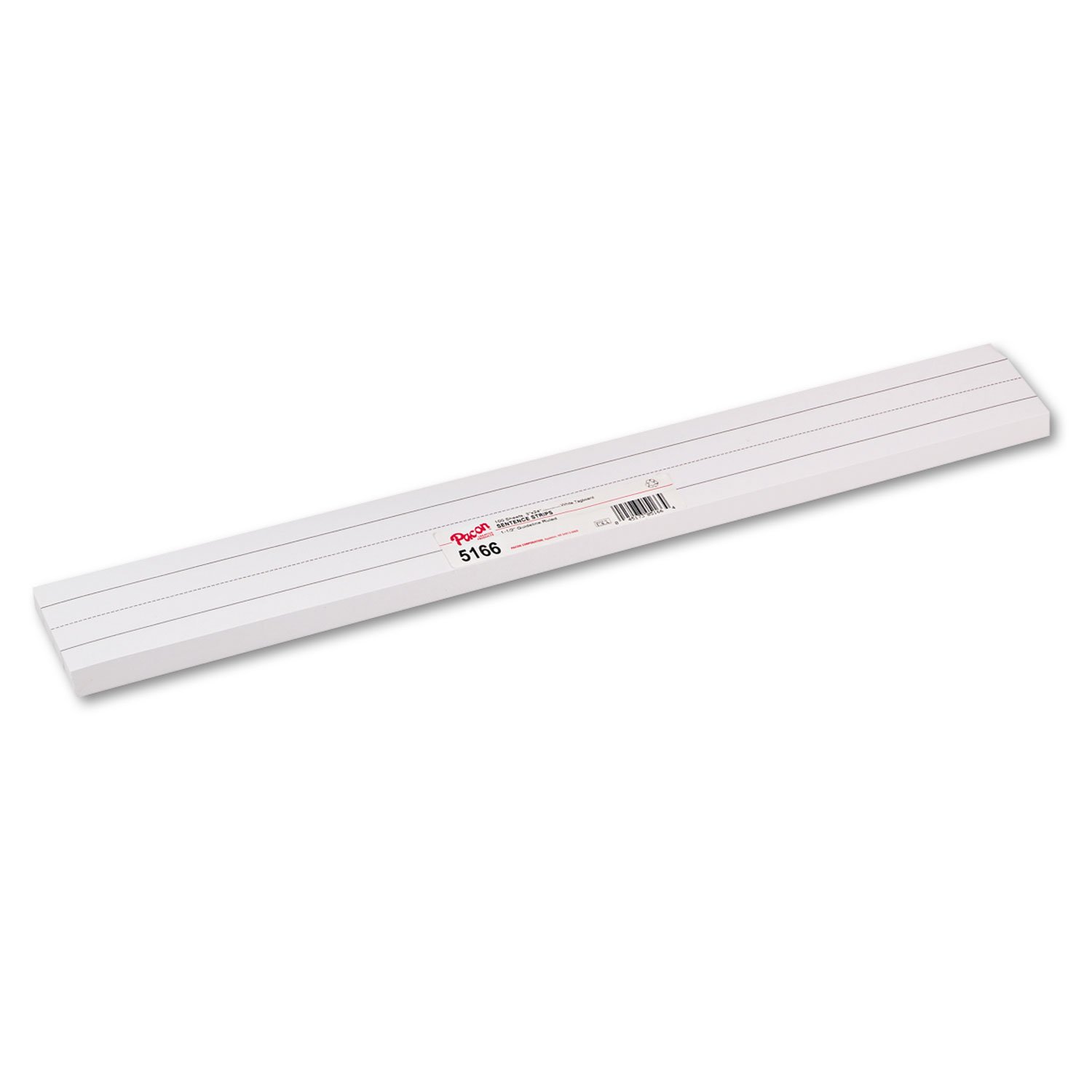 Pacon Sentence Strips, 3"""" x 24"""", White Tagboard, Pack Of 100