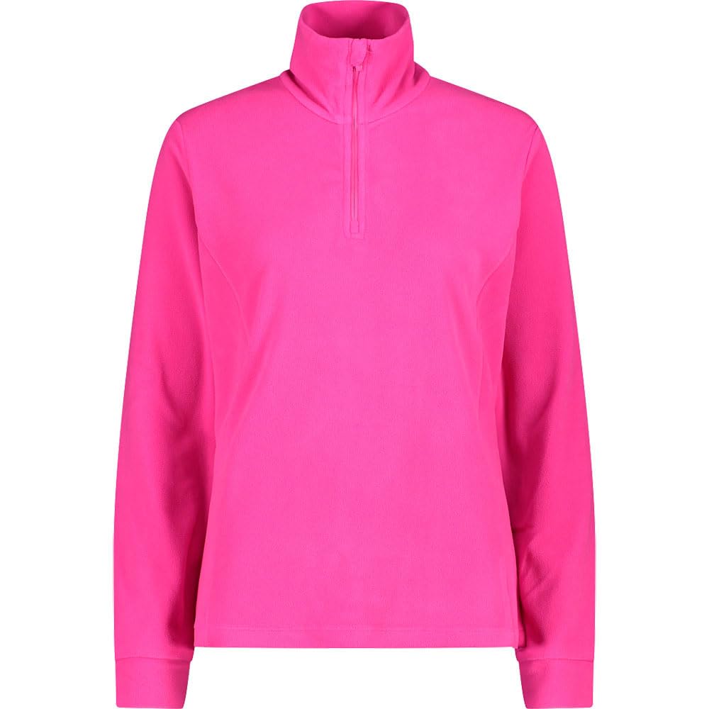 CMP , Womens 3G27836 Long Sleeve Fleece Top (IT, Text, XS, Regular, Regular, Fuc