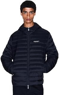 Armani Exchange Essential, Long Sleeve Padded Side Lettering Logo Men's Jacket