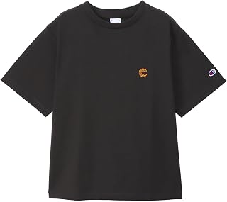 半袖Tシャツ 半袖 丸首 Relax Fit 綿100% COTTON USA ワンポイントロゴ刺繍 ガーメントウォッシュ ショートスリーブTシャツ ウィメンズベーシック