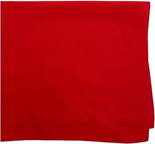 MDSTYLE 100% Cotton Solid Colour Bandana for Men & Women 56cm x 56cm Plain Handkerchief Headband Scarf