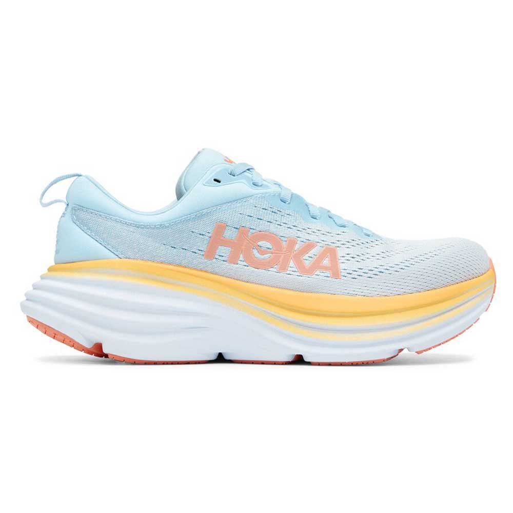 Hoka W Bondi 8 1127952-SSCA, Womens Running Shoes, Blue, 5.5 UK