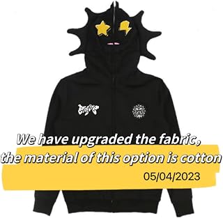 Retro Lazy Style Hoodie for Women Fun Multi Angle Full Zip Hoodie Y2k Casual Sweatshirt Jacket Harajuku Streetwear