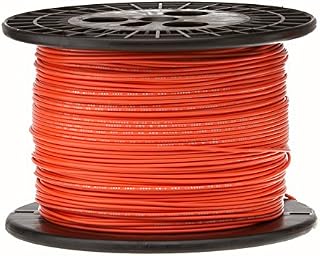 18 AWG Gauge Stranded Hook Up Wire, 1000 ft Length, Orange, 0.0403" Diameter, UL1007, 300 Volts