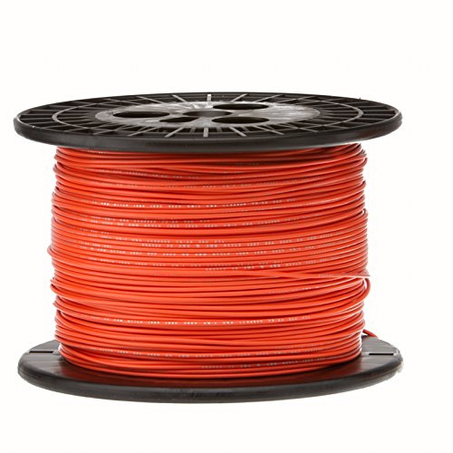 18 AWG Gauge Stranded Hook Up Wire, 1000 ft Length, Orange, 0.0403" Diameter, UL