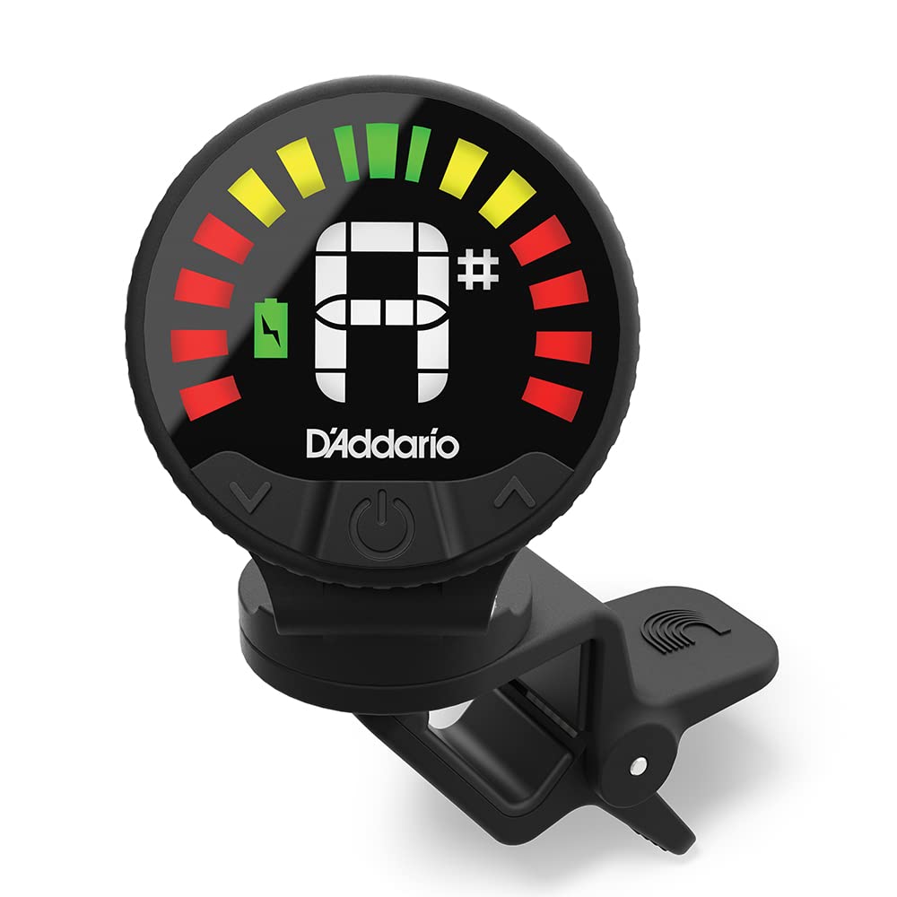 D’Addario Nexxus 360 Clip-On Tuner | Rechargeable clip-on tuner with a 360-degre