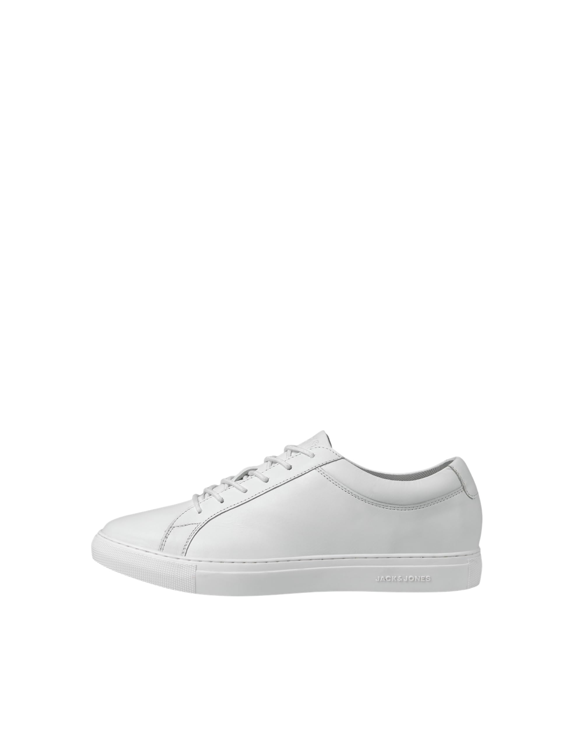 JACK & JONES Leather Trainers with White Logo