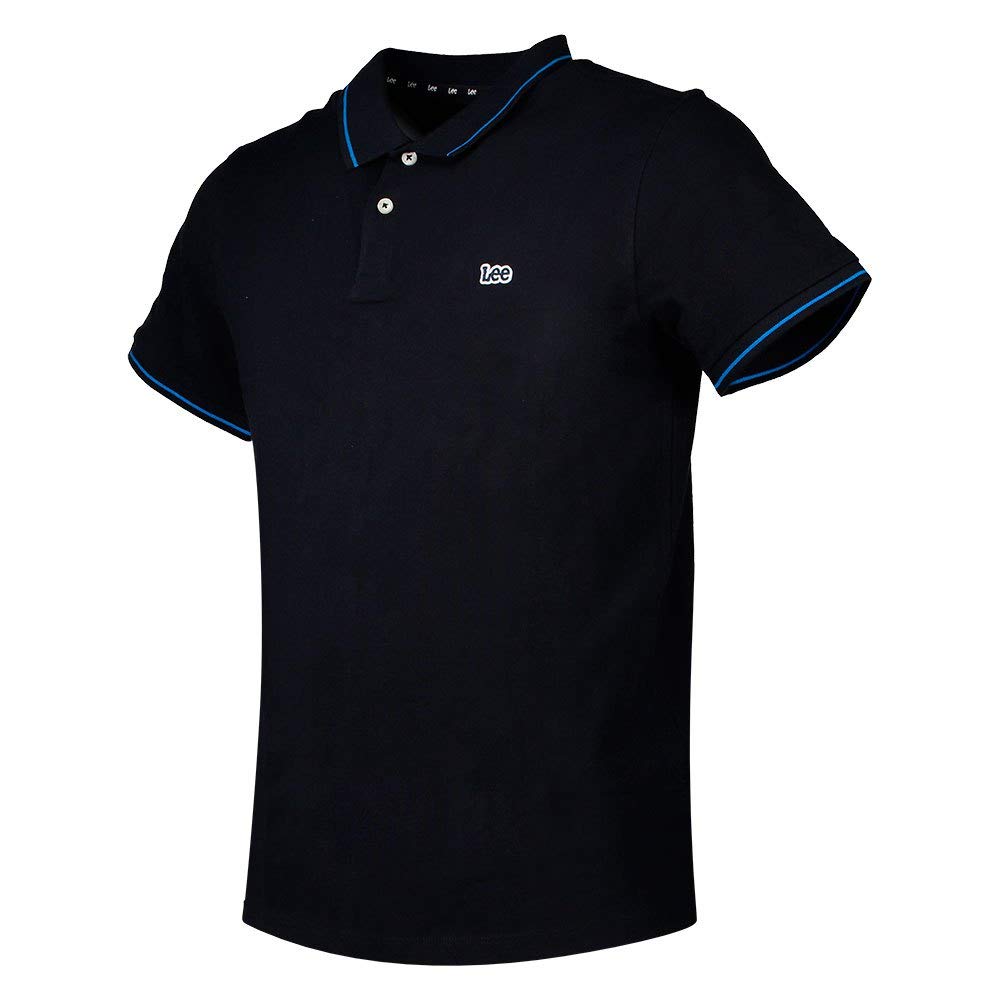Lee - Men's Polo Shirt - Regular Fit - Pique Polo - Black