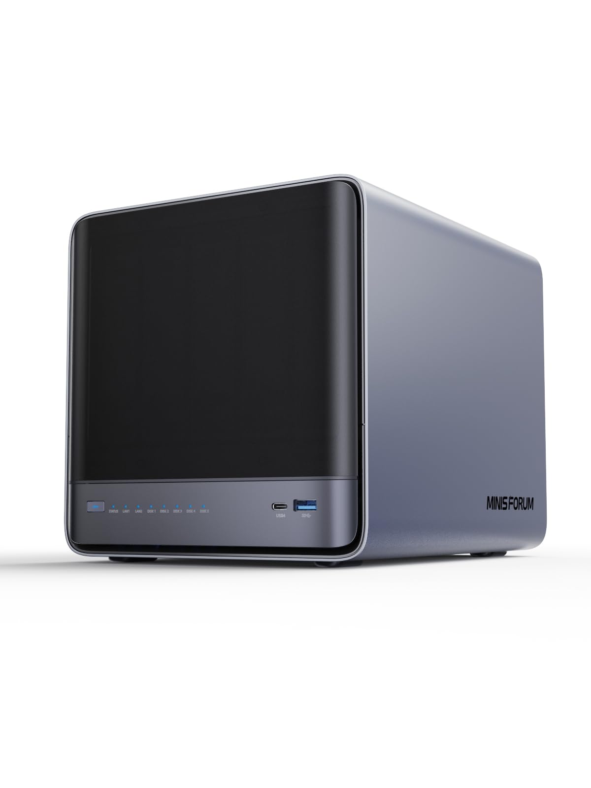 MINISFORUM N5 Air 5-Bay Desktop NAS, AMD Ryzen 7 255(8C/16T) CPU, Barebone, 64GB