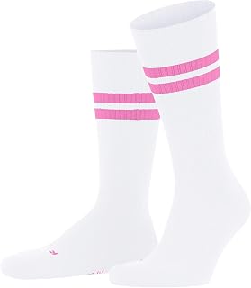 FALKE Unisex Adult Dynamic Socks Breathable Cotton Lightweight Padding Pattern Striped Pattern Retro Thick Ribbed Ideal with Sneakers and Sporty Look 1 Pair