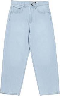 Volcom Billow Loose Fit Baggy Denim Jeans – Relaxed Vintage Style, Soft Cotton Denim, Wide Leg – Men's Trousers