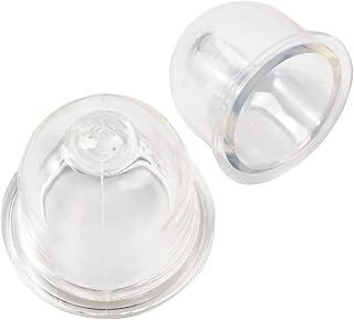 Fuel for PRIMER Bulbs Set 19mm and 22mm Transparent Plastic Replacement for Chainsaws, for STRIMMERS, Brushcutters and Hedge Trimmers Compatible with for MCCULLOCH and Petrol for Outdoor Power