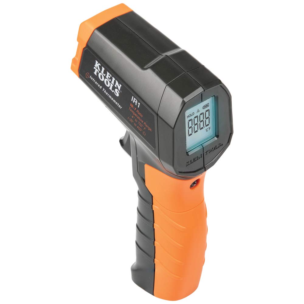 Klein Tools IR1 Infrared Thermometer with Targeting Laser, Auto-Hold, More | Dig