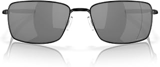 Oakley Square Wire 407513 60 Sunglasses, Polished Black/Prizmblack, Men's