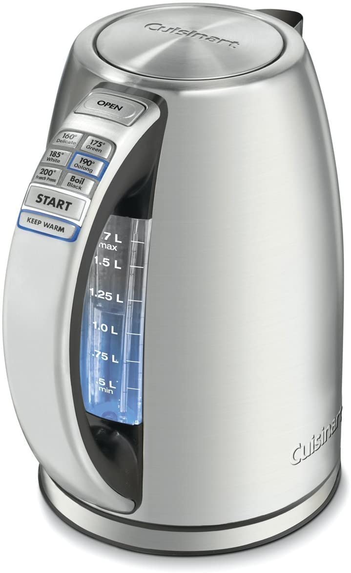 Cuisinart Electric Kettle, 1500W, 6 Temperature Presets, 1.7L, CPK-17P1 | Fast h