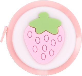Soft Tape Measure 60 Inch 1.5M Retractable Mini Cartoon Tape Measure Cute Ruler for Sewing Crafts Fabric Body Measurements Pink Fruit