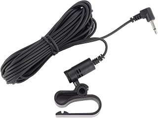 Universal for Pioneer Replacement Bluetooth Microphone Mic 2.5mm Jack Long Cable Assembly for All Pioneer Bluetooth Enabled Car Stereo CD DVD Player Radio Navigation BT with Clip Mount