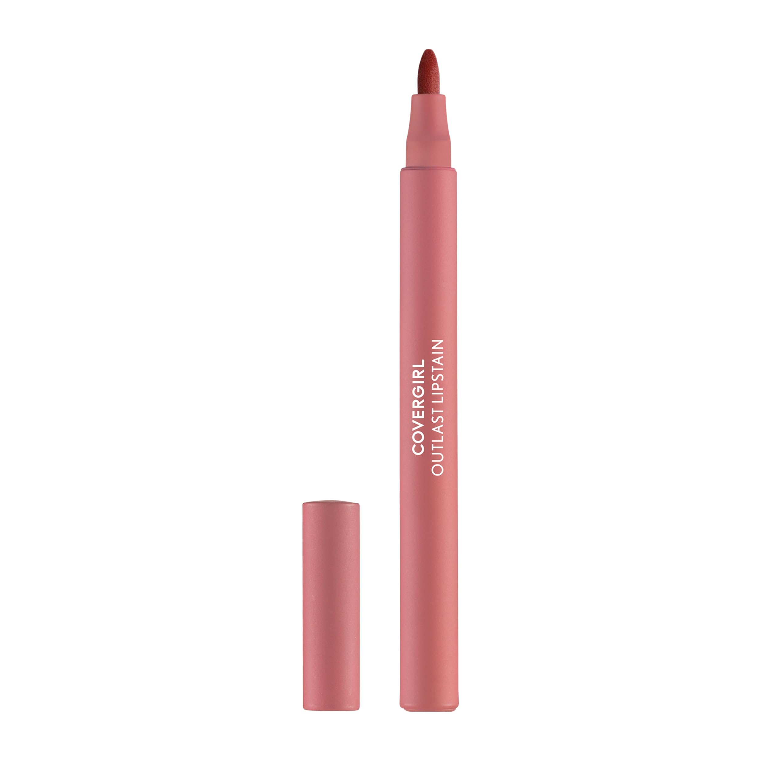 COVERGIRL Outlast, 10 Sugey Girl, Lipstain, Smooth Application, Precise Pen-Like