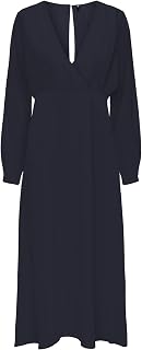 Only Onlalma Life Poly Jen Long Dress Solid Vestito Donna (Pacco da 1)