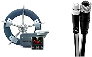 Raymarine EV-100 p70 Wheel Pilot Pack Gray Large (T70152) with Adapter Device Net Fe Nmea to St-Ng 1m Black