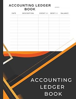 accounting ledger book | accounting ledger notebook | 8.5 " x 11 " | 100 Pages