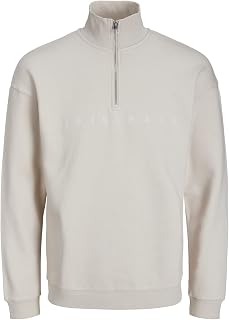 JACK & JONES Men's Jorcopenhagens Sweat Half Zip High Neck Sweatshirt