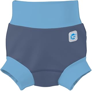 Splash About Happy Nappy Duo Reusable Swim Diaper, Navy/Blue, 2-3 Years
