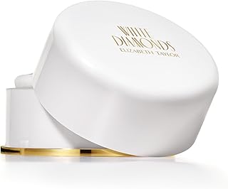 Elizabeth Taylor White Diamonds Body Powder with Puff for Women, 2.6 oz | Women's floral chypre body powder. Perfume with notes of Amazon lily, tuberose, jasmine, rose, amber, and sandalwood.