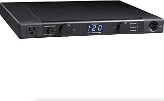 Furman Elite-15i 7-Outlet Linear Filtering AC Power Source | 15A power conditioner, 7 outlets, 3 isolated banks, SMP surge, LiFT filtration, EVS shutdown, 1RU