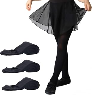 Manzi 3 Pairs Women's Basic Convertible Transitional Ballet Panty