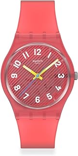Swatch Orologio da uomo unisex casual al quarzo bio-source, resistente all'acqua, rosa