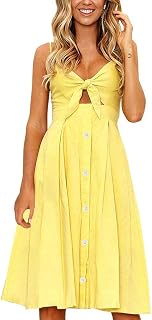 FANCYINN Dresses Women Summer Casual Party Midi Leg Bandage Floral Dresses Women, Navy Floral Print