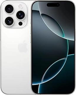 Apple iPhone 16 Pro, 256GB, White Titanium - Unlocked (Renewed)