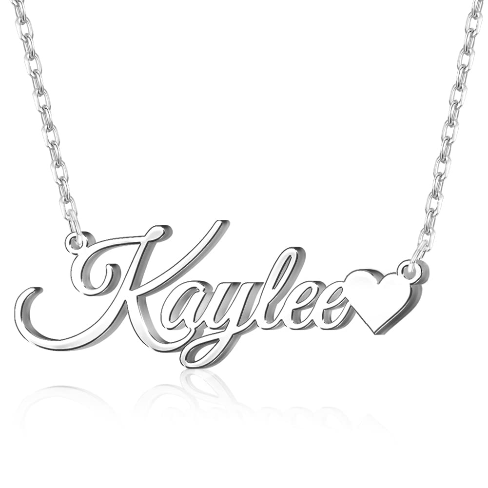 Custom Name Necklace Personalized Sterling Silver Necklaces for Women Customized