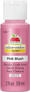 Apple Barrel Gloss Acrylic Paint in Assorted Colors (2-Ounce), 20631 Pink Blush