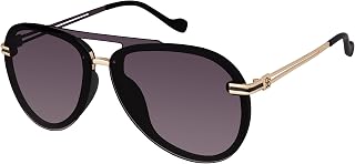 Jessica Simpson Women's J6195 Modern Aviator Pilot Sunglasses with 100% Uv400 Protection. Glam Gifts for Her, 65 Mm