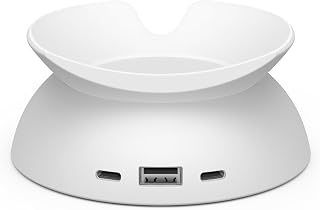 Made for Amazon Stand with USB-C and USB-A Charging Ports for Echo Spot (2024 Release)