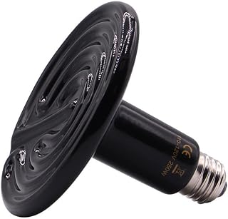 250W Reptile Heat Lamp Pet Infrared Ceramic Heater Emitter Appliances Lamp
