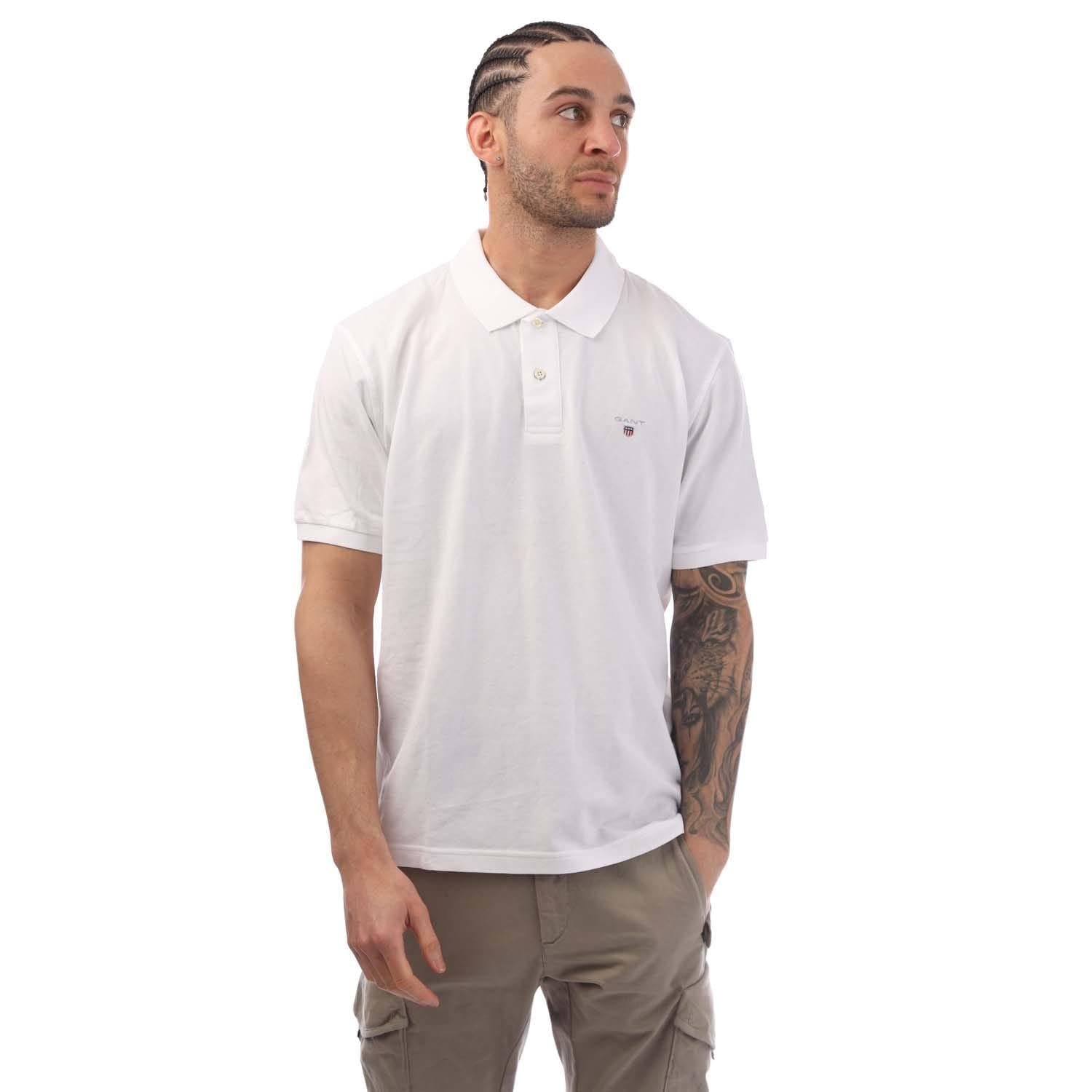GANT Men's Reg Contrast Pique Ss Polo Polo Shirt