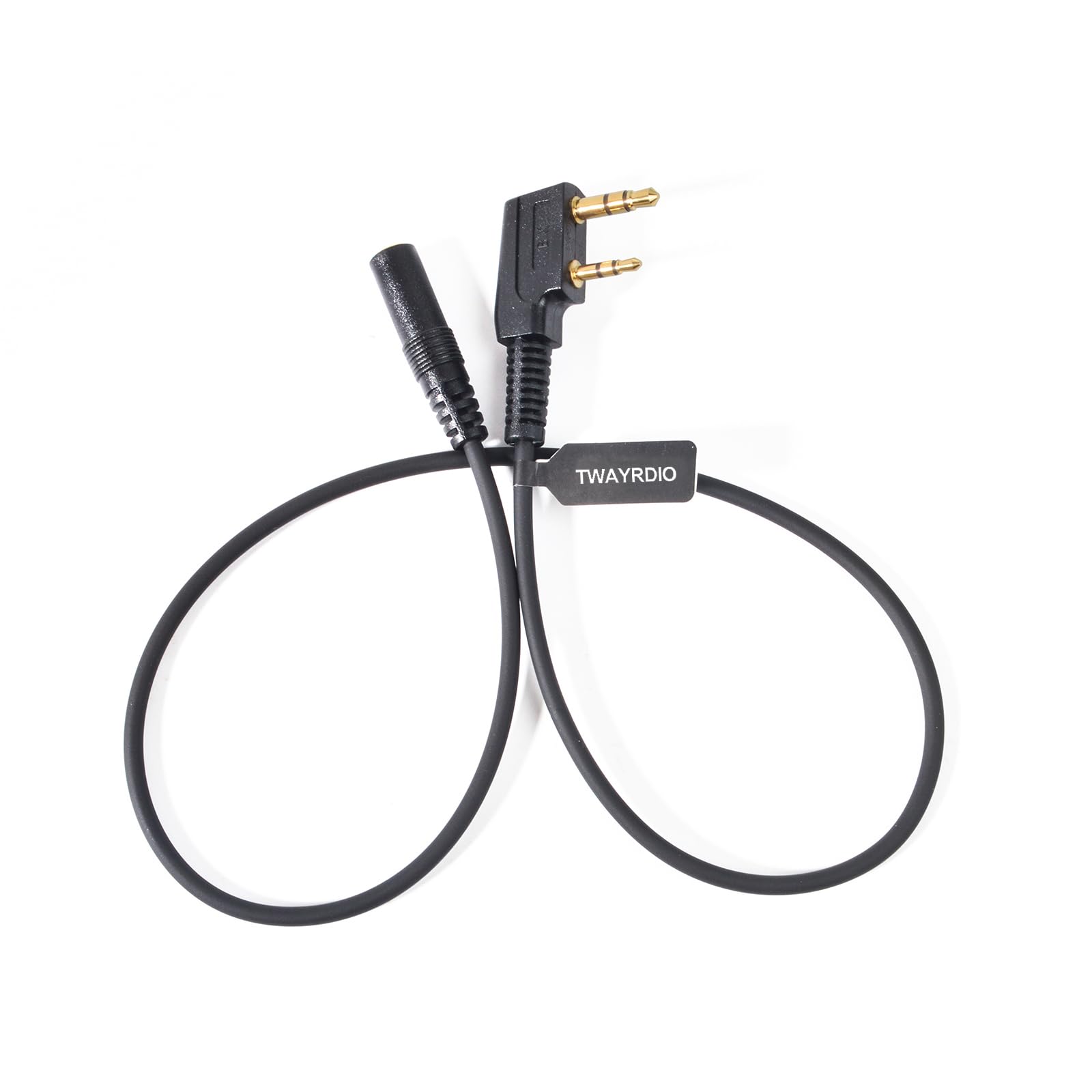 2-Pin K1 to 3.5mm Audio Cable, Walkie Talkie Audio Adaptor, Two-Way Radio Headse