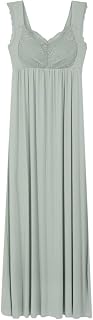 tu-hacci - Night Bra Integrated Type [24-Hour Bust Care] Non-Wire Can Be Used for Nursing Roomwear Sleepwear Cup-Attached One-Piece Maxi Dress 8814a