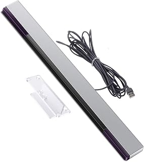 Xahpower USB Sensor Bar for Wii, Replacement Wired Infrared Ray Sensor Bar for Nintendo Wii and Wii U Console