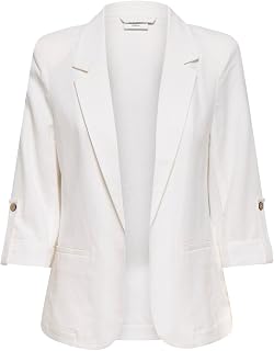 ONLY Onlgoa 3/4 Unline Linen Bl Blazer CC TLR Onlgoa 3/4 Unline Linen Bl Blazer CC TLR Women's (Pack of 1)