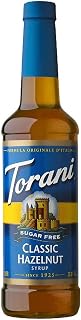 Torani Sugar Free Hazelnut Classic Syrup, Pet Bottle, 750 ml (Pack of 1) - Package May Vary