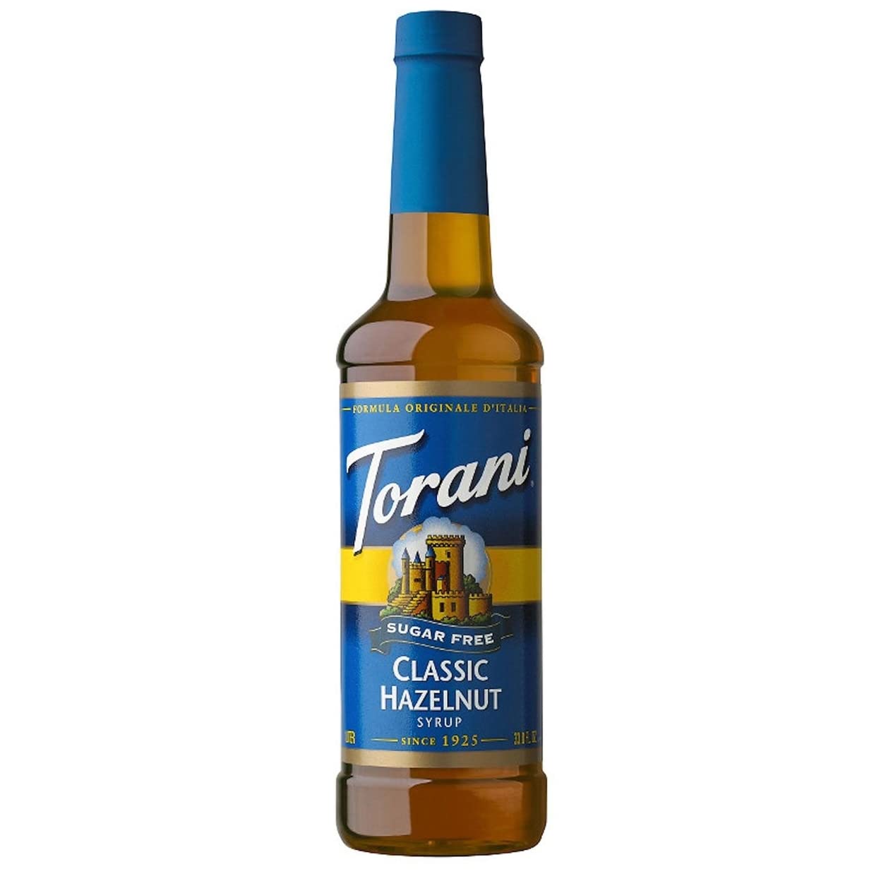 Torani Sugar Free Hazelnut Classic Syrup, Pet Bottle, 750 ml (Pack of 1) - Packa