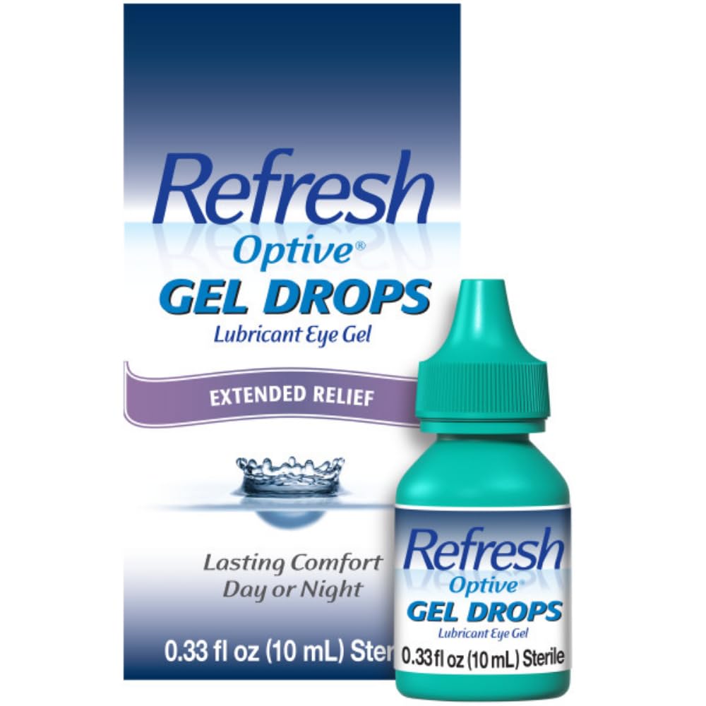 Refresh OPTIVE Gel Drops Lubricant Eye Gel, 0.33 Fl oz (10 mL)