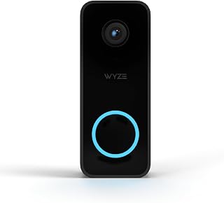 Wyze Video Doorbell v2, Wired, 2K Video, Two-Way Audio, Color Night Vision, Compatible with Alexa & Google Assistant, Black (Renewed)