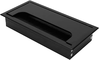 Cable Management Box, Aluminum Alloy Computer Desk Organizer for Computer Desk, Modern Style Wire and Cable Organizer for Home, Office, School