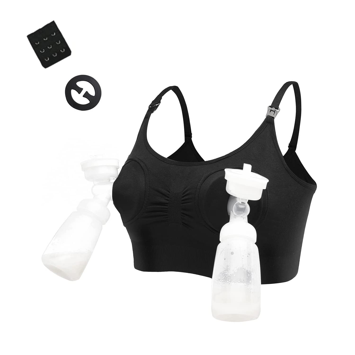 LEAPOVER Women Hands Free Breast Pump Breast Feeding Pump Pumping Bra Maternity 