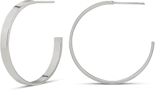 Amazon Essentials 14K Gold Plated Square Edge Hoop
